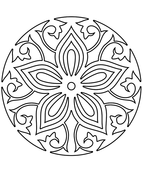 Dibujos para colorear e imprimir Mandalas