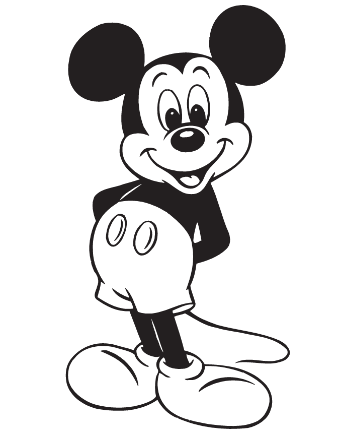 Dibujos para colorear e imprimir Mickey Mouse