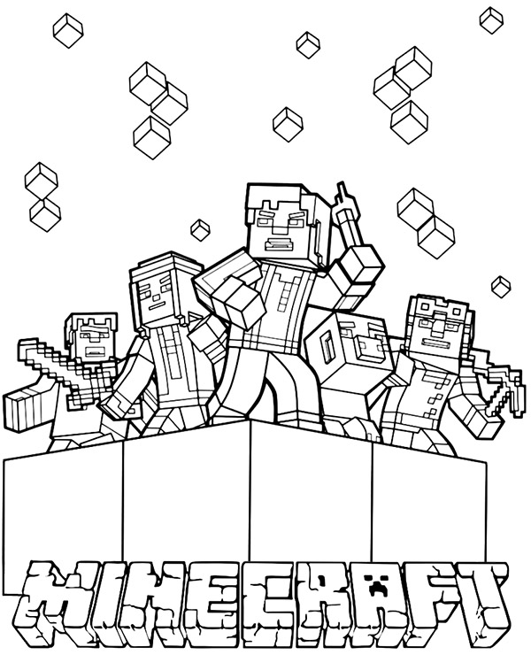 Dibujos para colorear e imprimir Minecraft