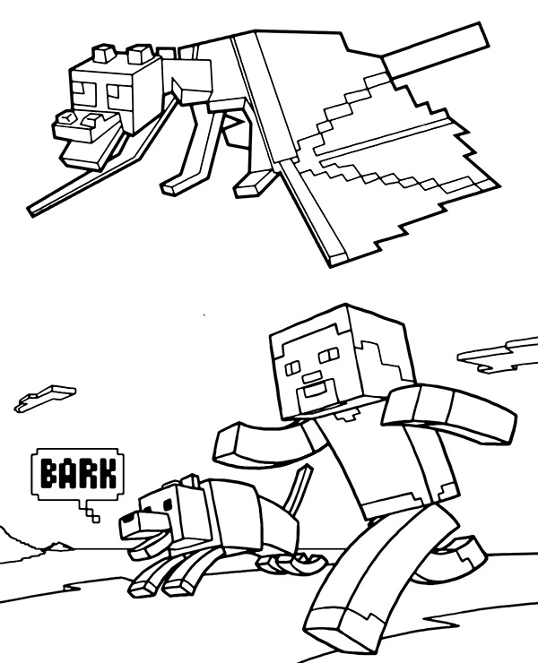 Dibujos para colorear e imprimir Minecraft