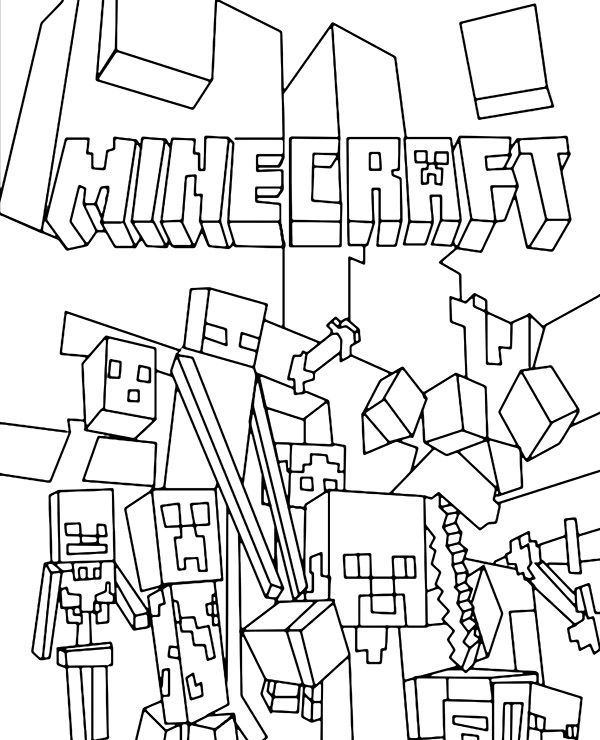 Dibujos para colorear e imprimir Minecraft