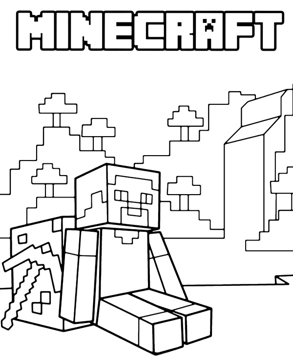 Dibujos para colorear e imprimir Minecraft