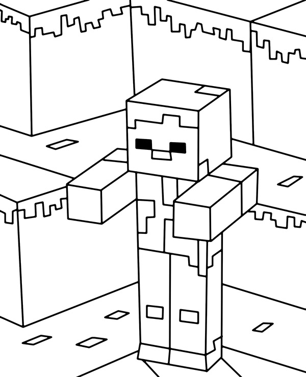 Dibujos para colorear e imprimir Minecraft