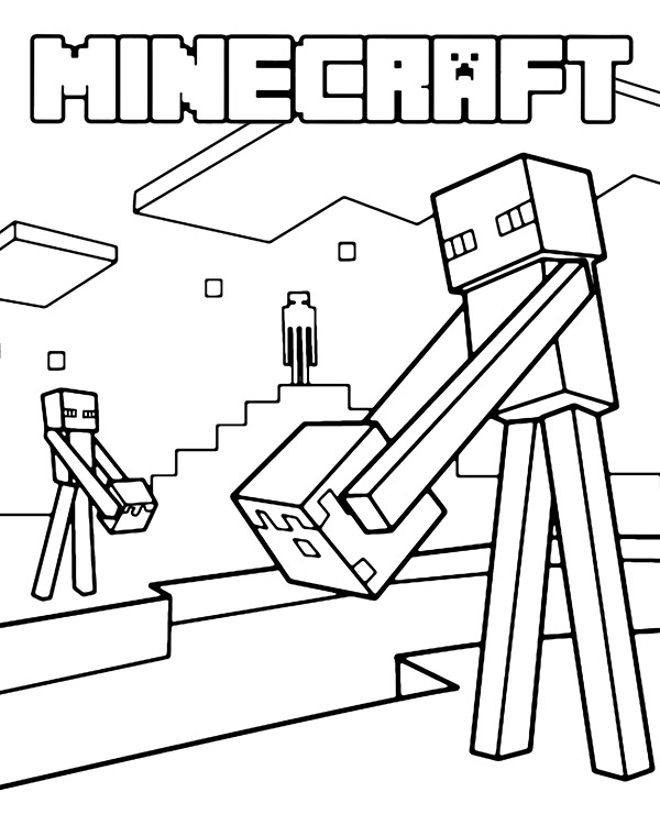 Dibujos para colorear e imprimir Minecraft