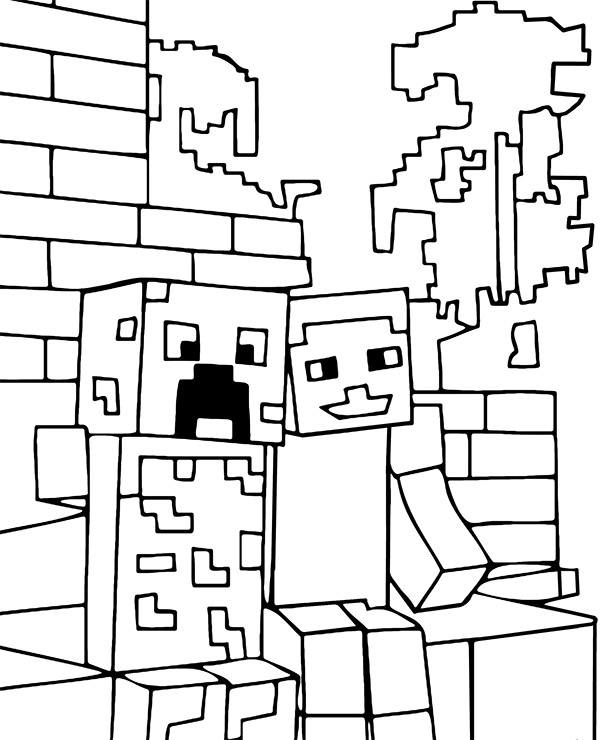 Dibujos para colorear e imprimir Minecraft