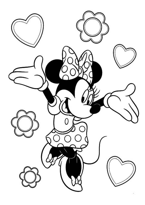 Dibujos para colorear e imprimir Minnie Mouse