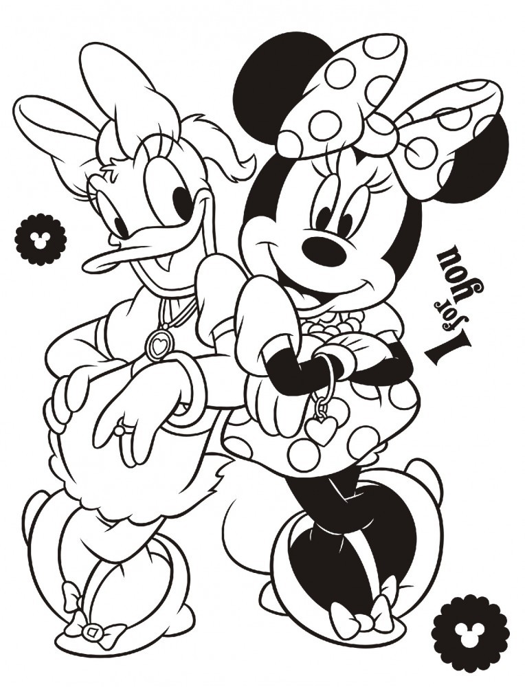 Dibujos para colorear e imprimir Minnie Mouse