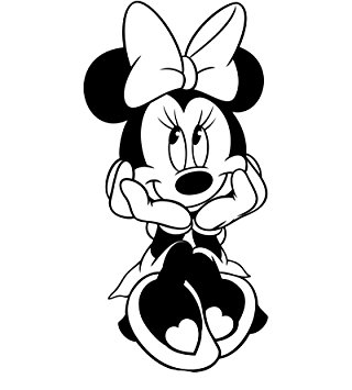 Dibujos para colorear e imprimir Minnie Mouse