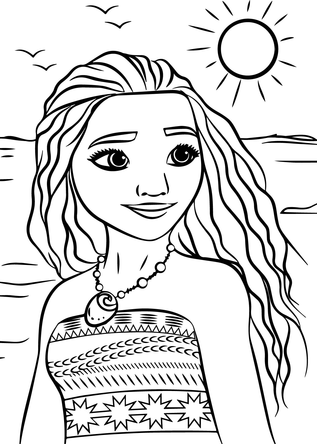 Dibujos para colorear e imprimir Moana