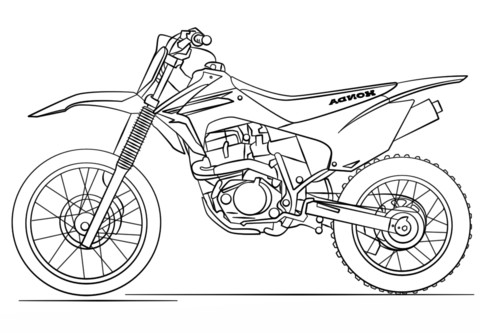 Dibujos para colorear e imprimir Motos