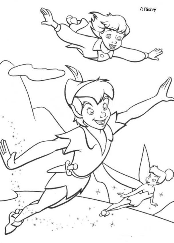 Dibujos para colorear e imprimir Peter Pan