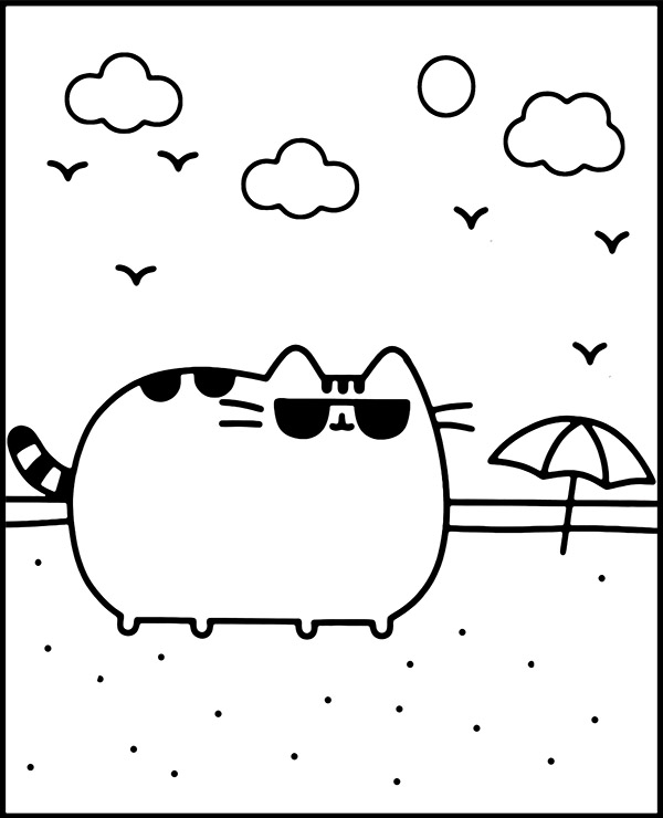 Dibujos para colorear e imprimir Pusheen