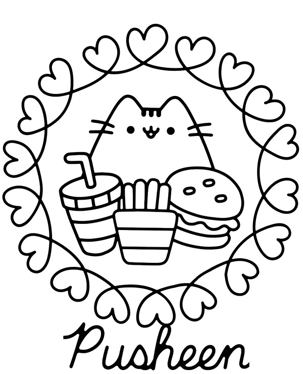 Dibujos para colorear e imprimir Pusheen