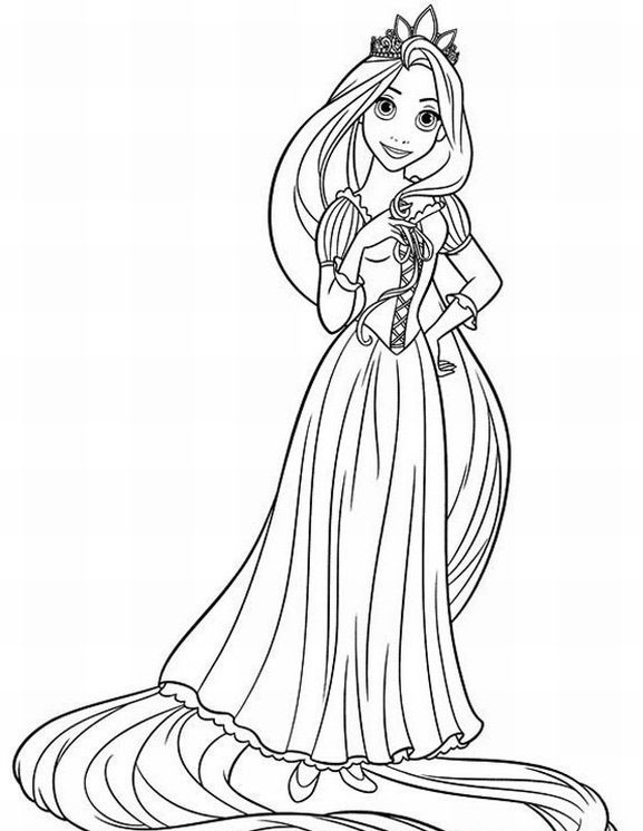 Dibujos para colorear e imprimir Rapunzel