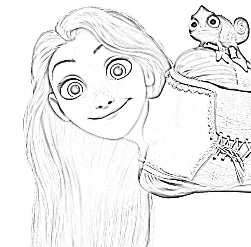 Dibujos para colorear e imprimir Rapunzel