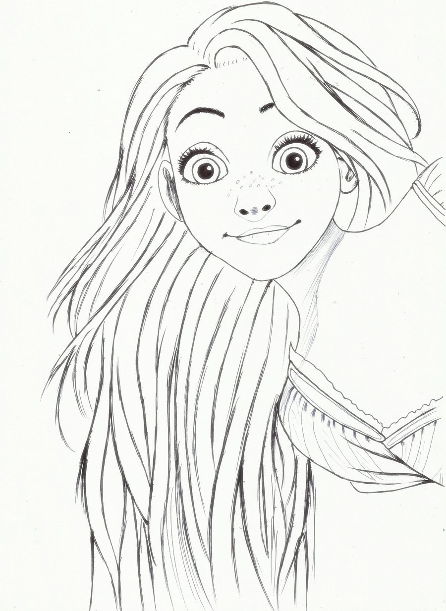 Dibujos para colorear e imprimir Rapunzel