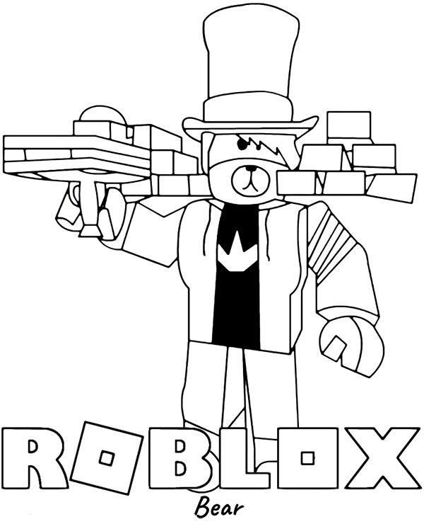 Dibujos para colorear de Roblox para imprimir