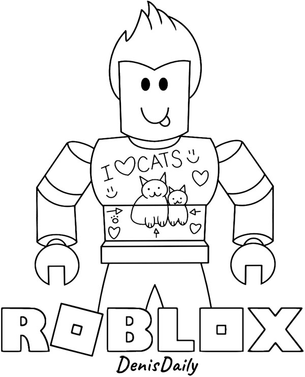 Dibujos para colorear e imprimir Roblox