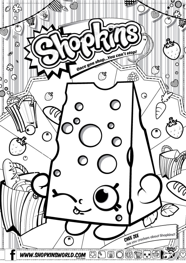 Dibujos para colorear e imprimir Shopkins