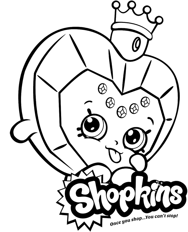 Dibujos para colorear e imprimir Shopkins