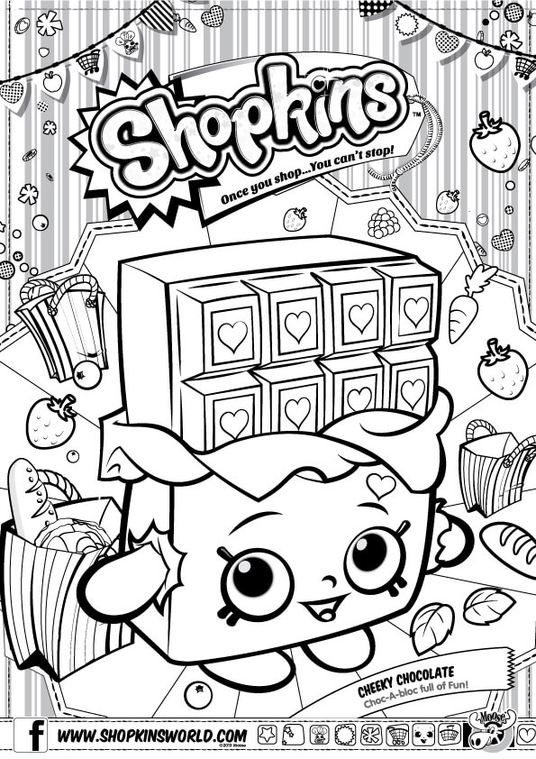 Dibujos para colorear e imprimir Shopkins