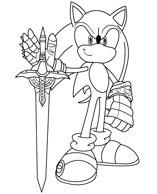 Dibujos para colorear e imprimir Sonic