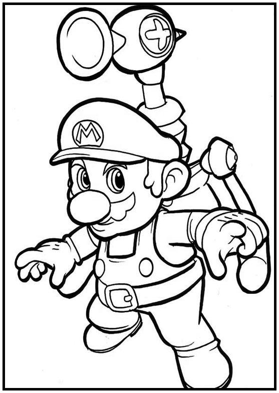 Dibujos para colorear e imprimir Super Mario Bros