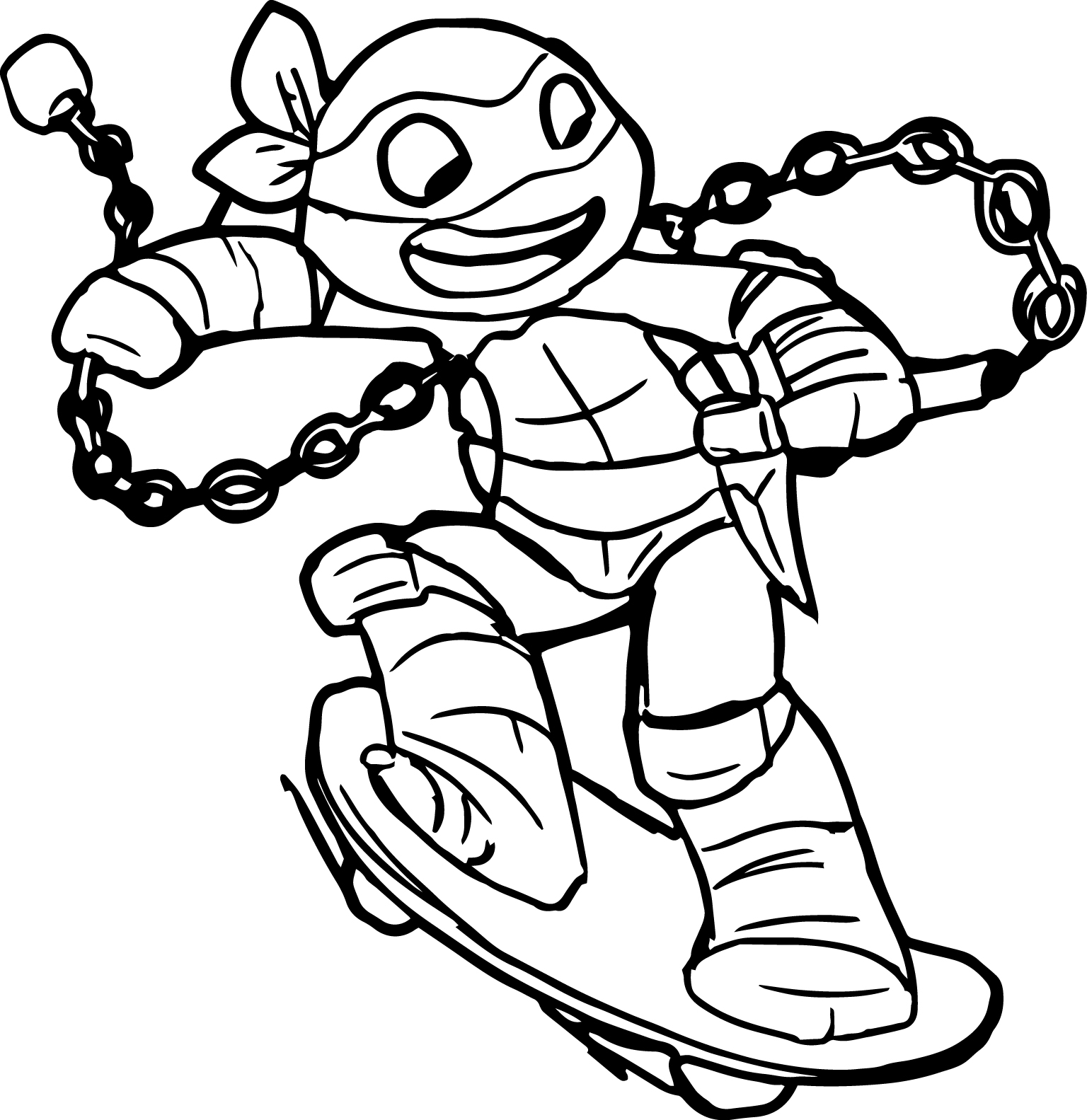 Dibujos para colorear e imprimir Tortugas Ninja