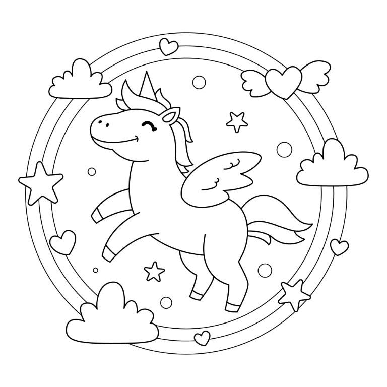 Dibujos para colorear e imprimir Unicornios