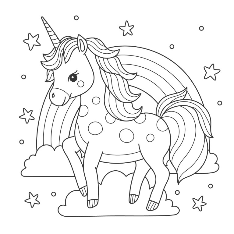 Dibujos para colorear e imprimir Unicornios