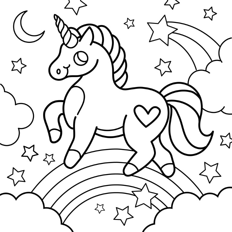 Dibujos para colorear e imprimir Unicornios