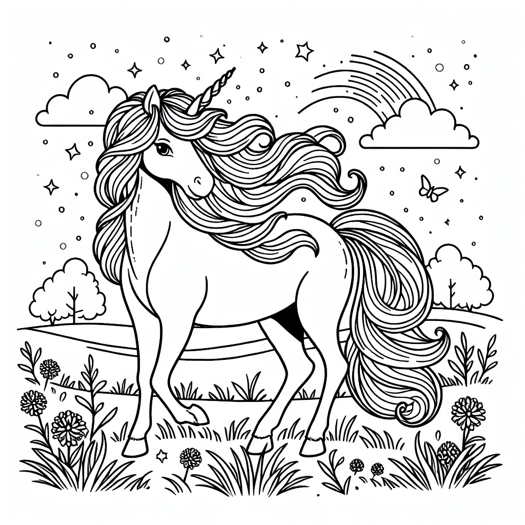 Dibujos para colorear e imprimir Unicornios