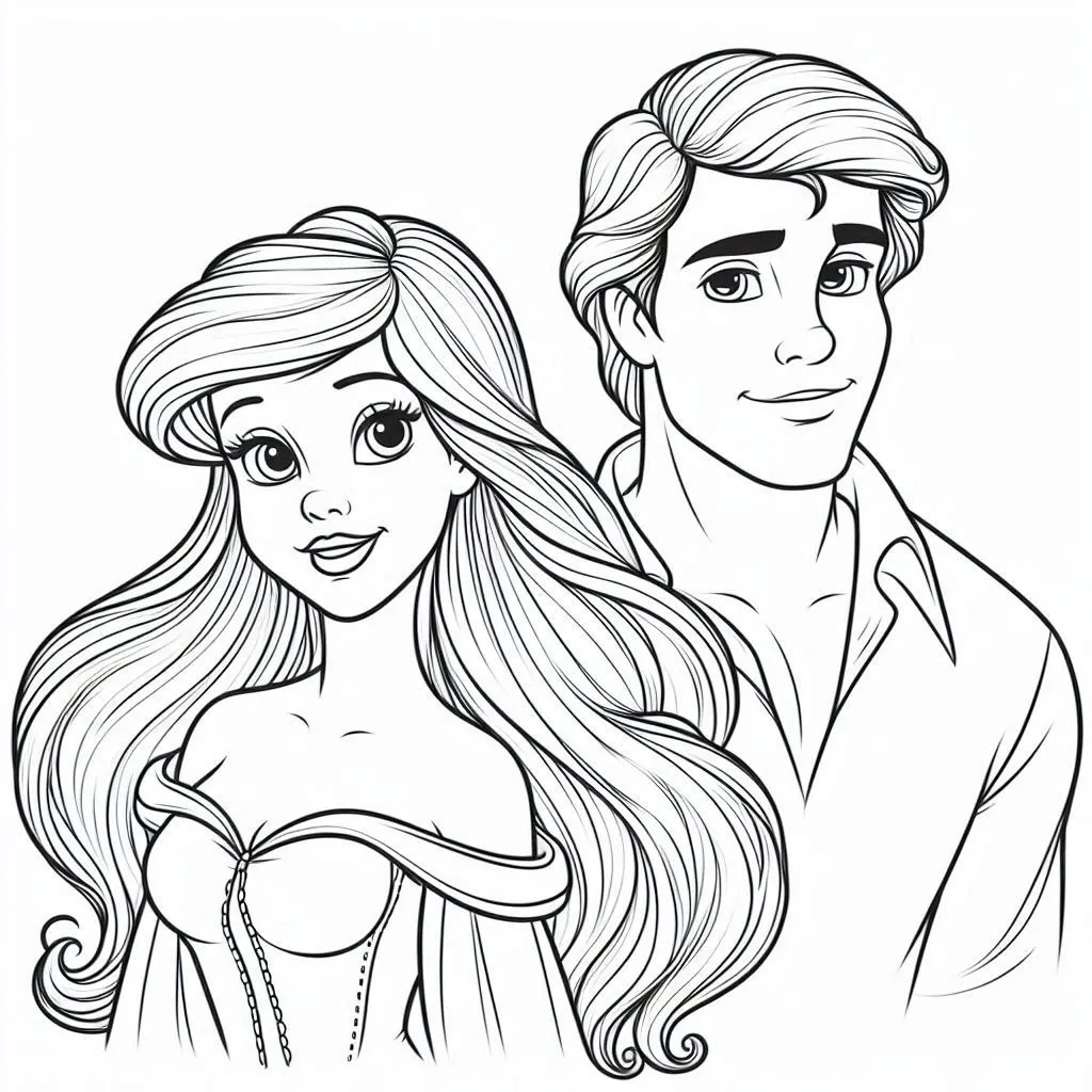 Dibujos para colorear e imprimir Ariel