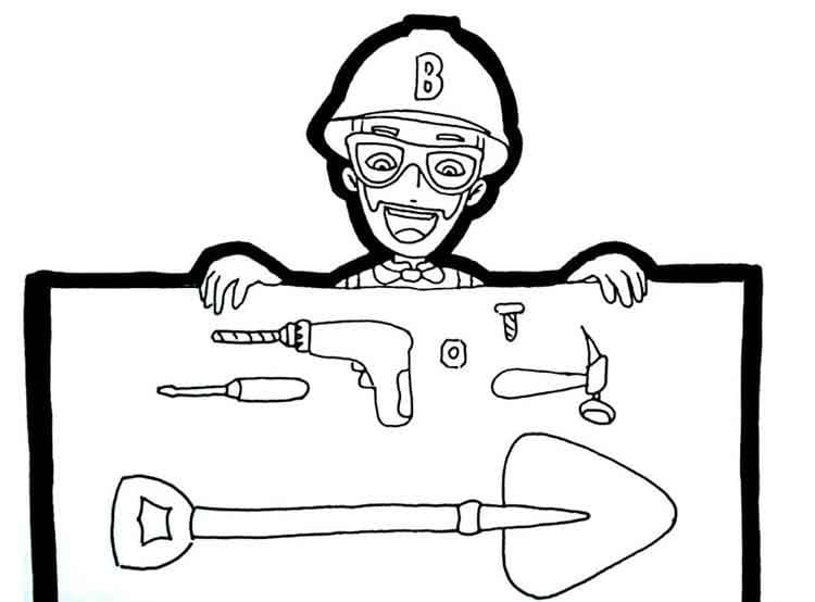 Dibujos para colorear e imprimir Blippi