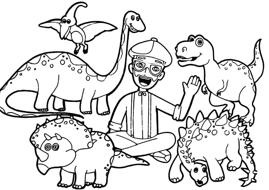 Dibujos para colorear e imprimir Blippi