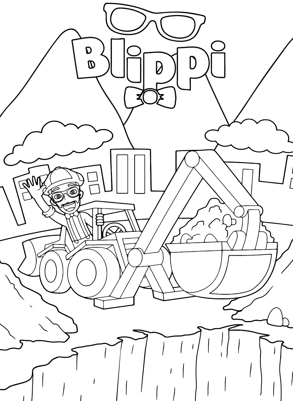 Dibujos para colorear e imprimir Blippi