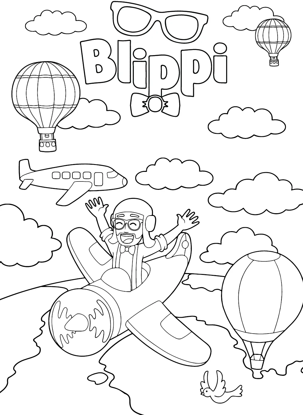 Dibujos para colorear e imprimir Blippi