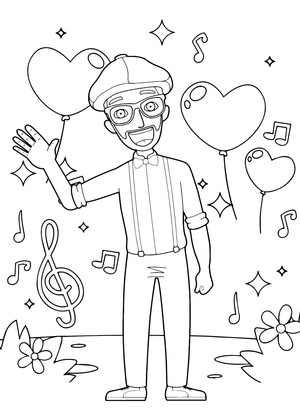 Dibujos para colorear e imprimir Blippi