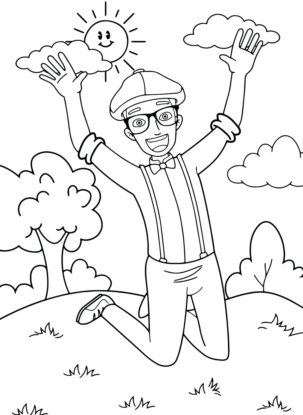 Dibujos para colorear e imprimir Blippi