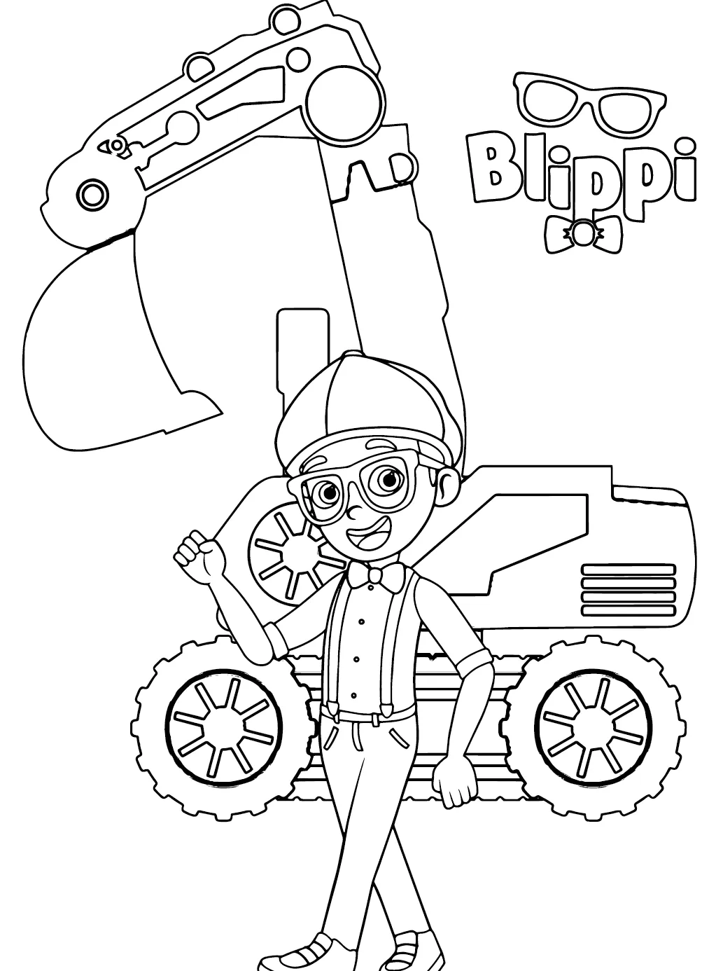 Dibujos para colorear e imprimir Blippi