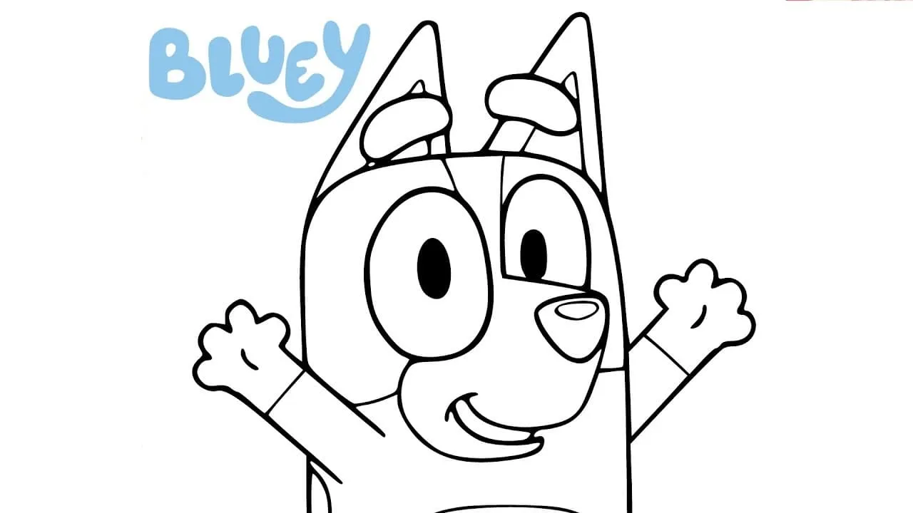 Dibujos para colorear e imprimir Bluey