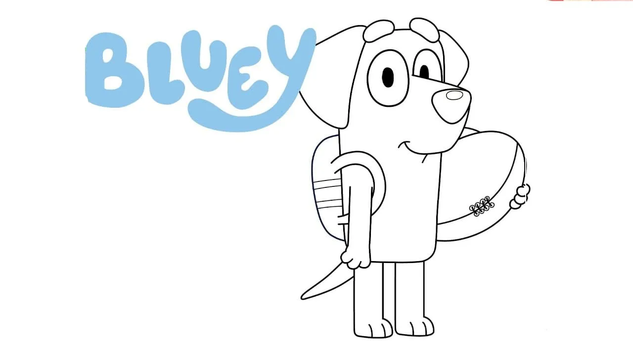 Dibujos para colorear e imprimir Bluey