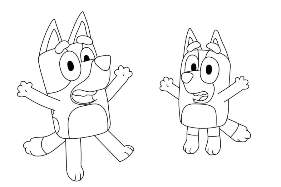 Dibujos para colorear e imprimir Bluey