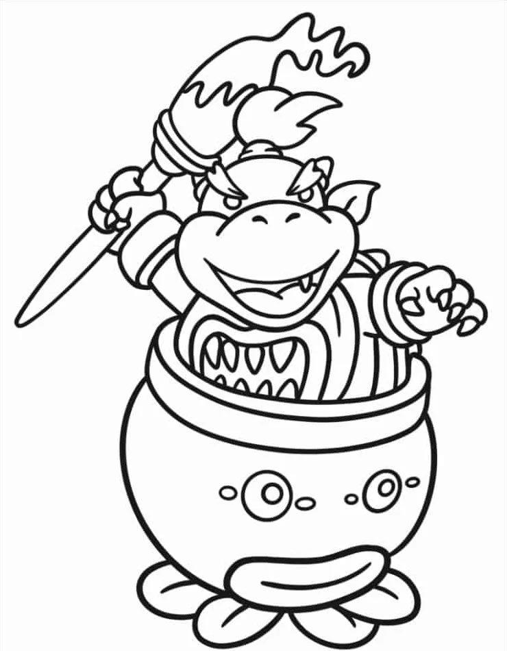 Dibujos para colorear e imprimir Bowser