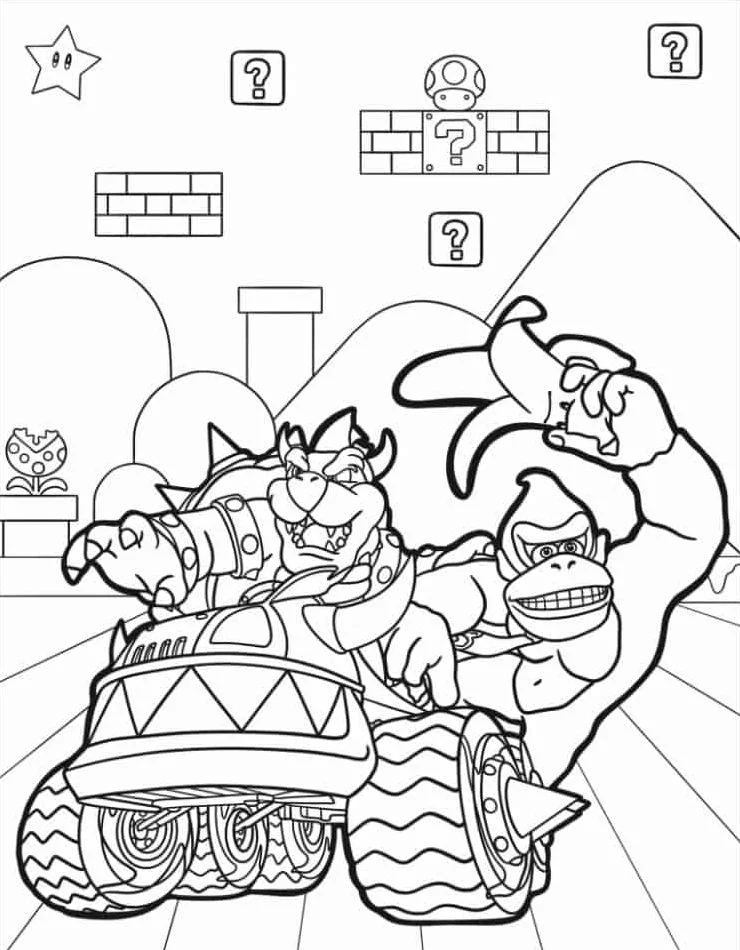 Dibujos para colorear e imprimir Bowser