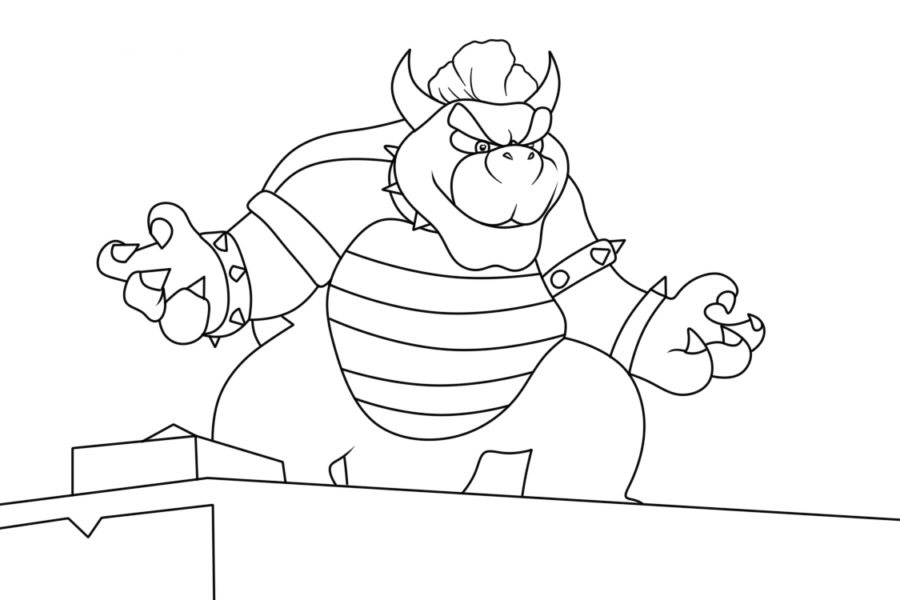 Dibujos para colorear e imprimir Bowser