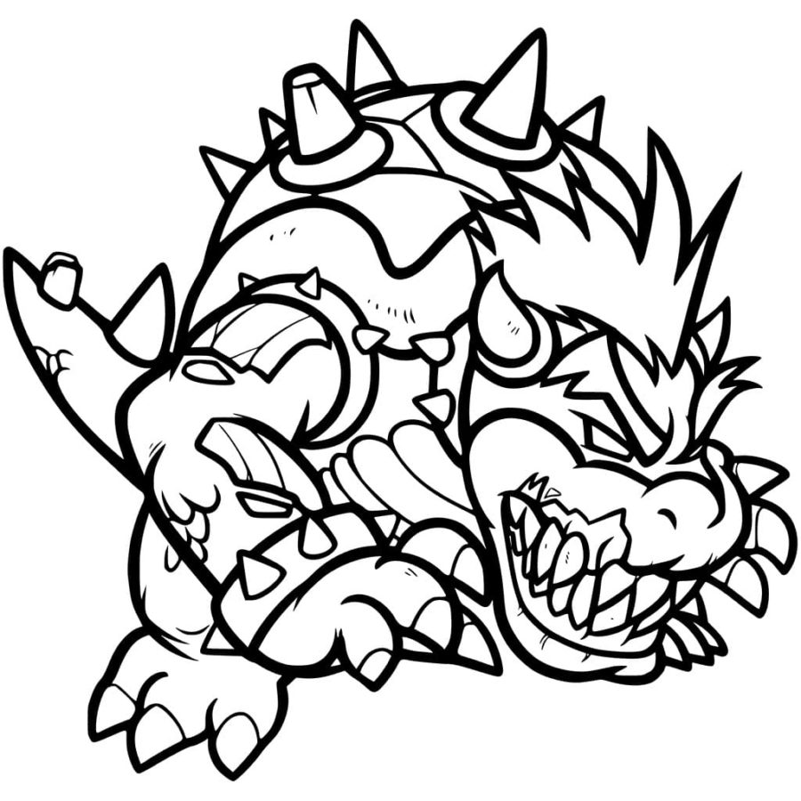 Dibujos para colorear e imprimir Bowser