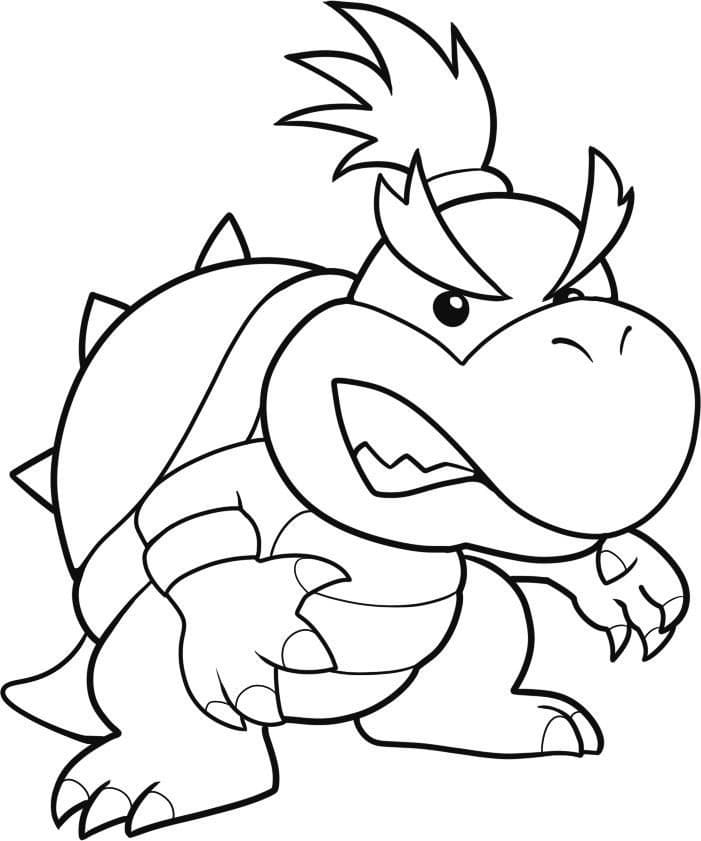 Dibujos para colorear e imprimir Bowser