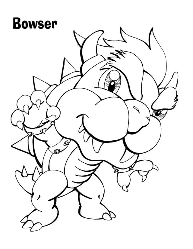 Dibujos para colorear e imprimir Bowser