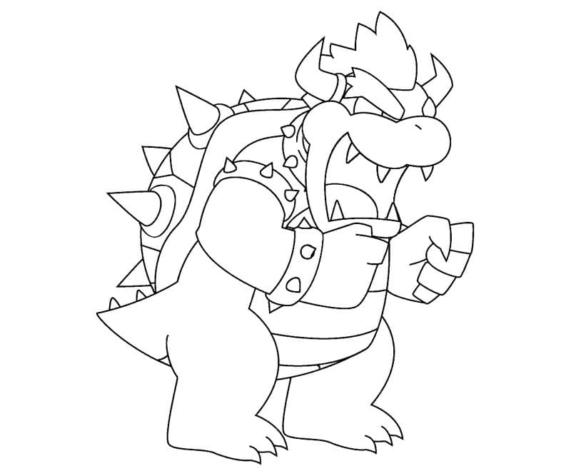 Dibujos para colorear e imprimir Bowser